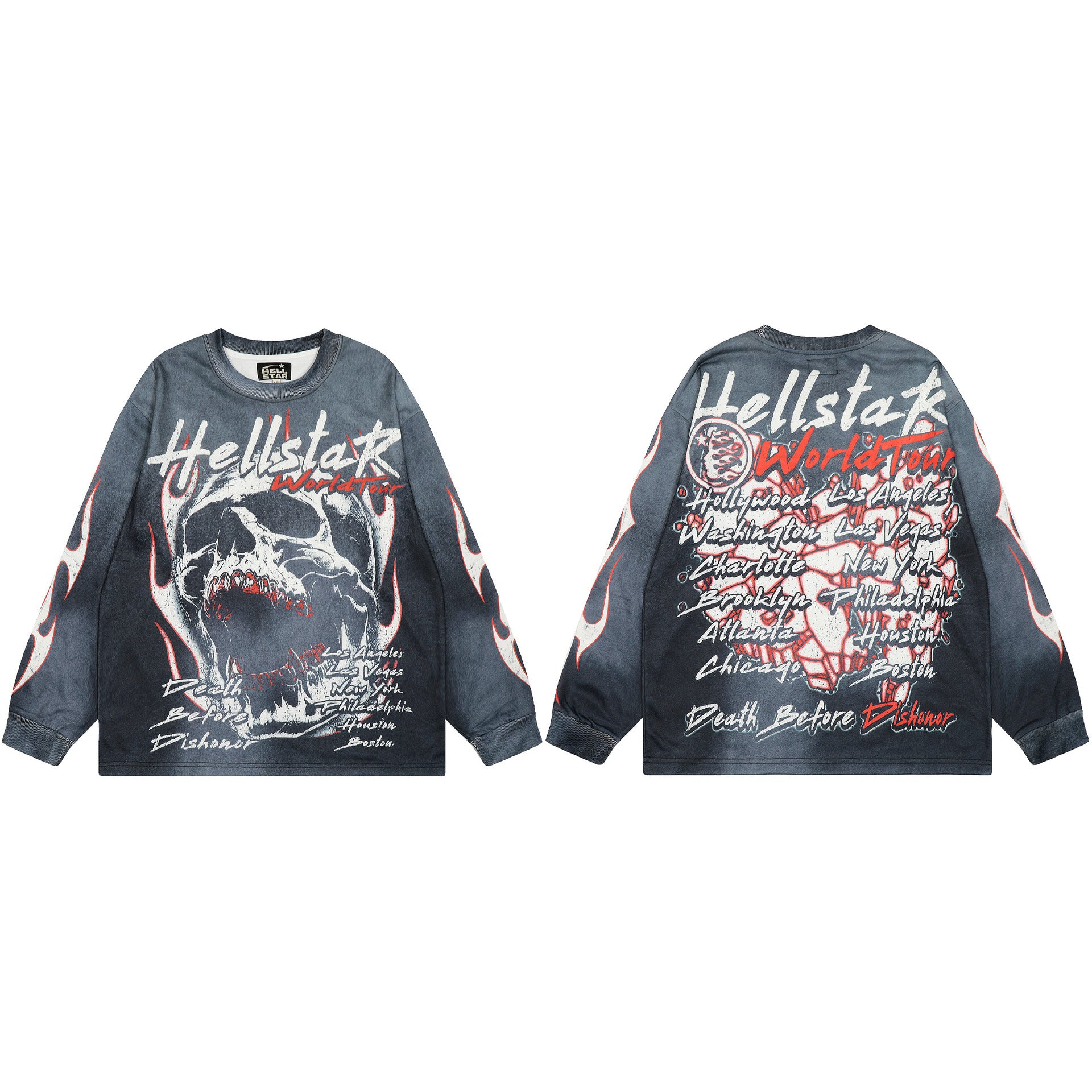 Hellstar Mesh Panel Long Sleeve Base Layer Tee