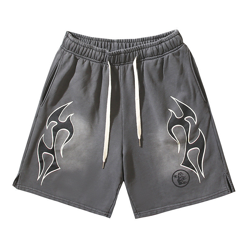 Hellstar Series Terry Fleece Drawstring Shorts – Unisex
