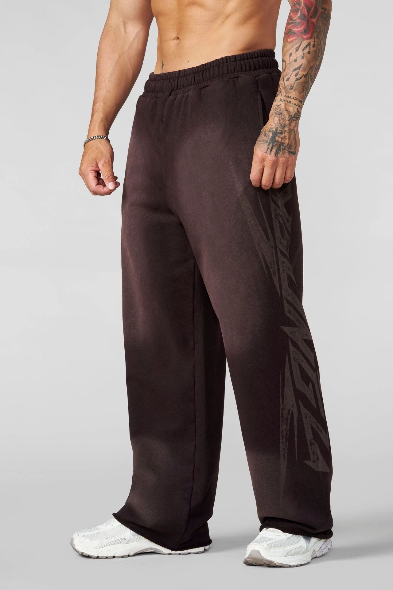 YOUNGLA Men's Graphic Training Joggers – Muscle Fit Workout Pants