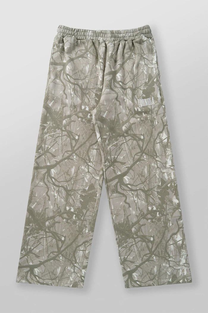 Men's Camo Stretch Straight Leg Joggers – Breathable Athletic Pants