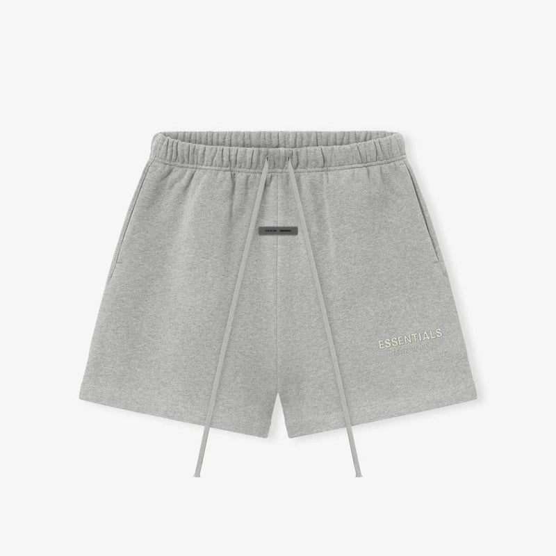 FOG Essentials Metallic Print Heavyweight Fleece Shorts – 2025SP Unisex American Streetwear