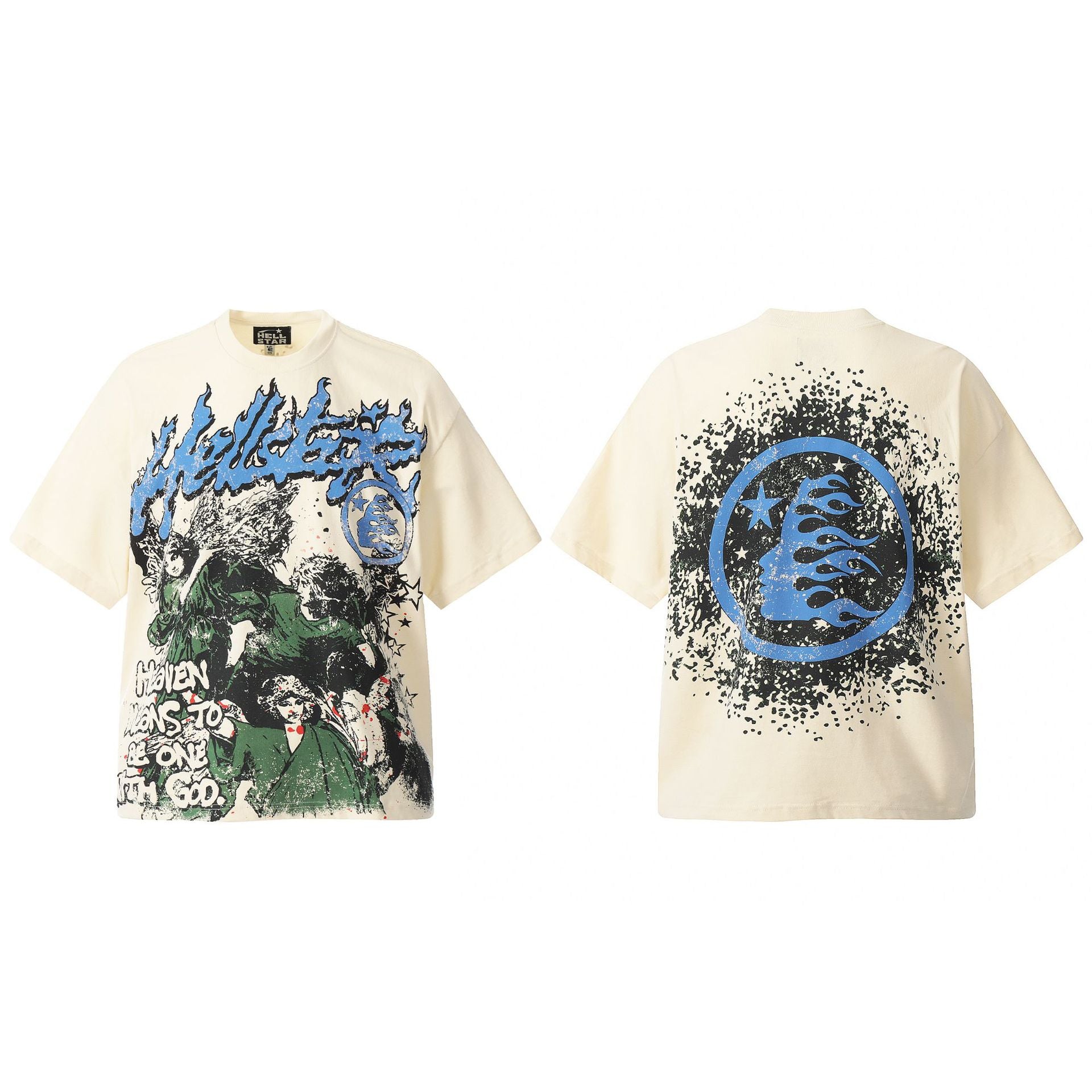 Vintage Washed Distressed Graphic Tee – Oversized Unisex Short Sleeve T-Shirt