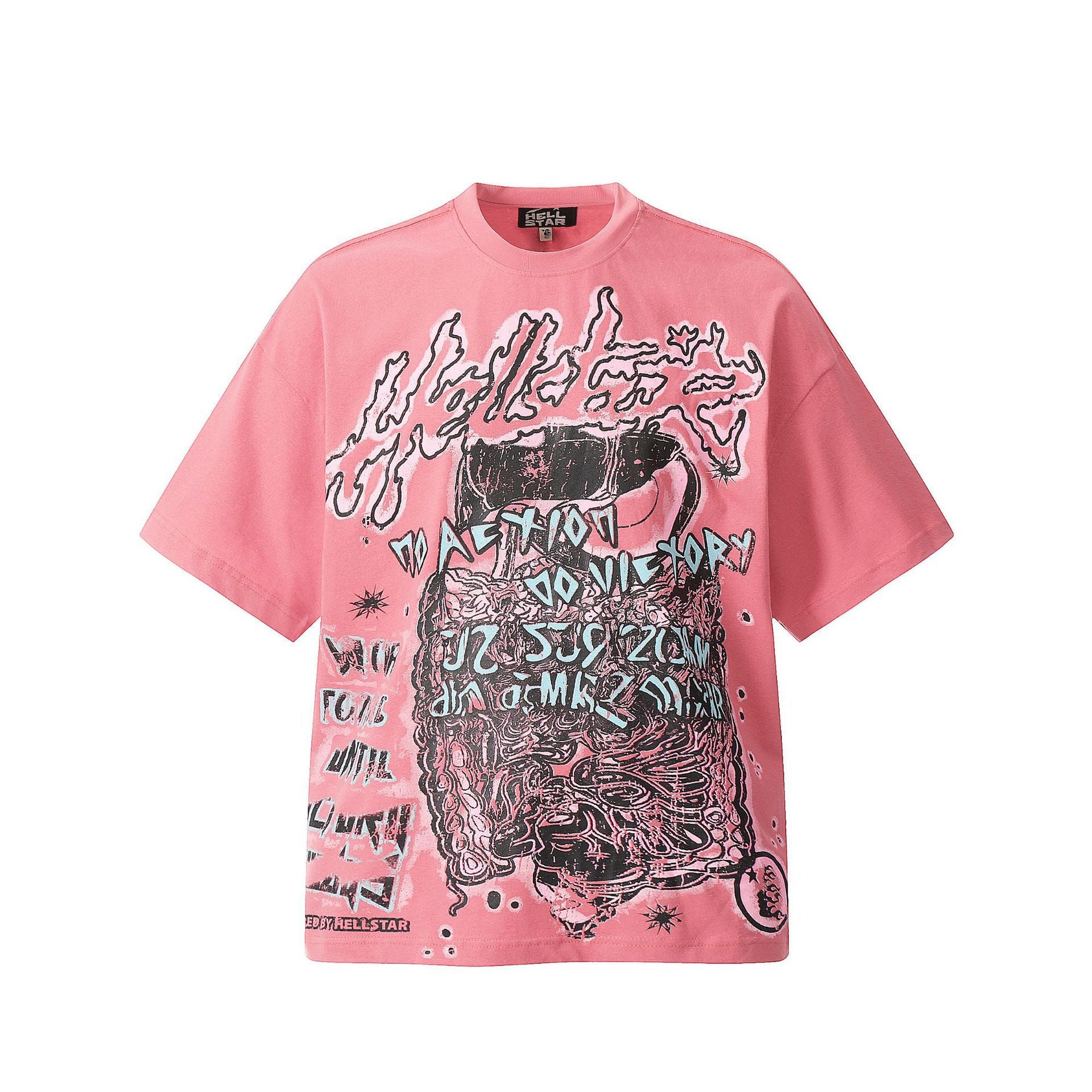 HELLSTAR Vintage Graphic Print Oversized Tee – Unisex Streetwear