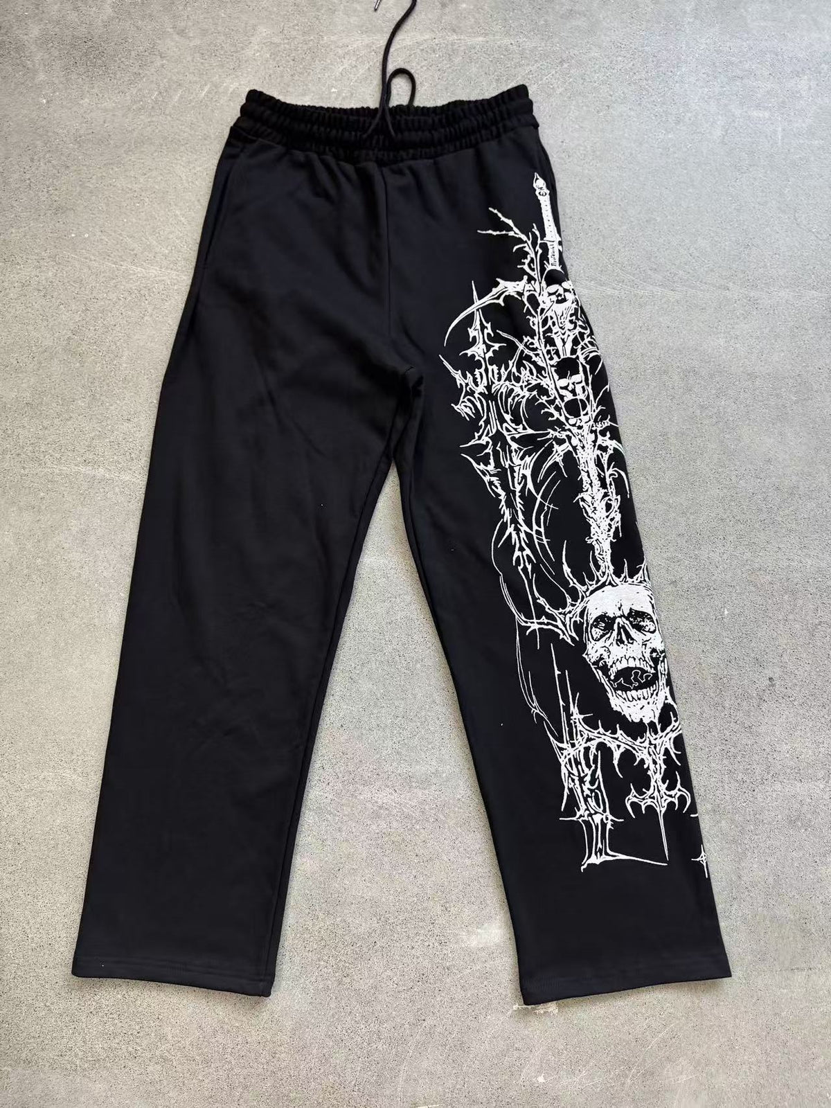 YOUNGLA Floral Graphic Sweatpants – Men's Oversized Streetwear Joggers