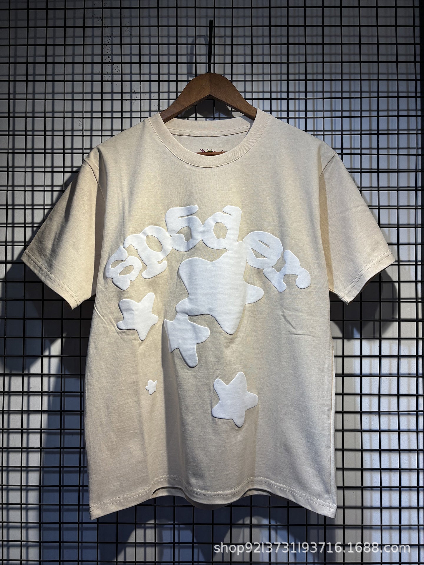 Sp5der Spider Web Bubble Letter Graphic Tee