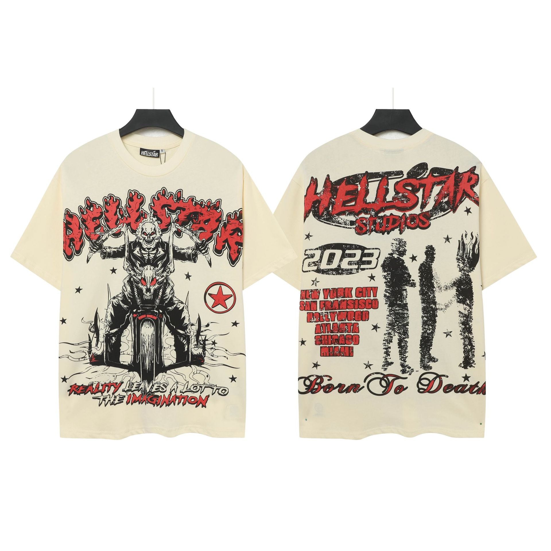 HELL Vintage Washed Graphic Tee – Oversized Unisex Short Sleeve T-Shirt