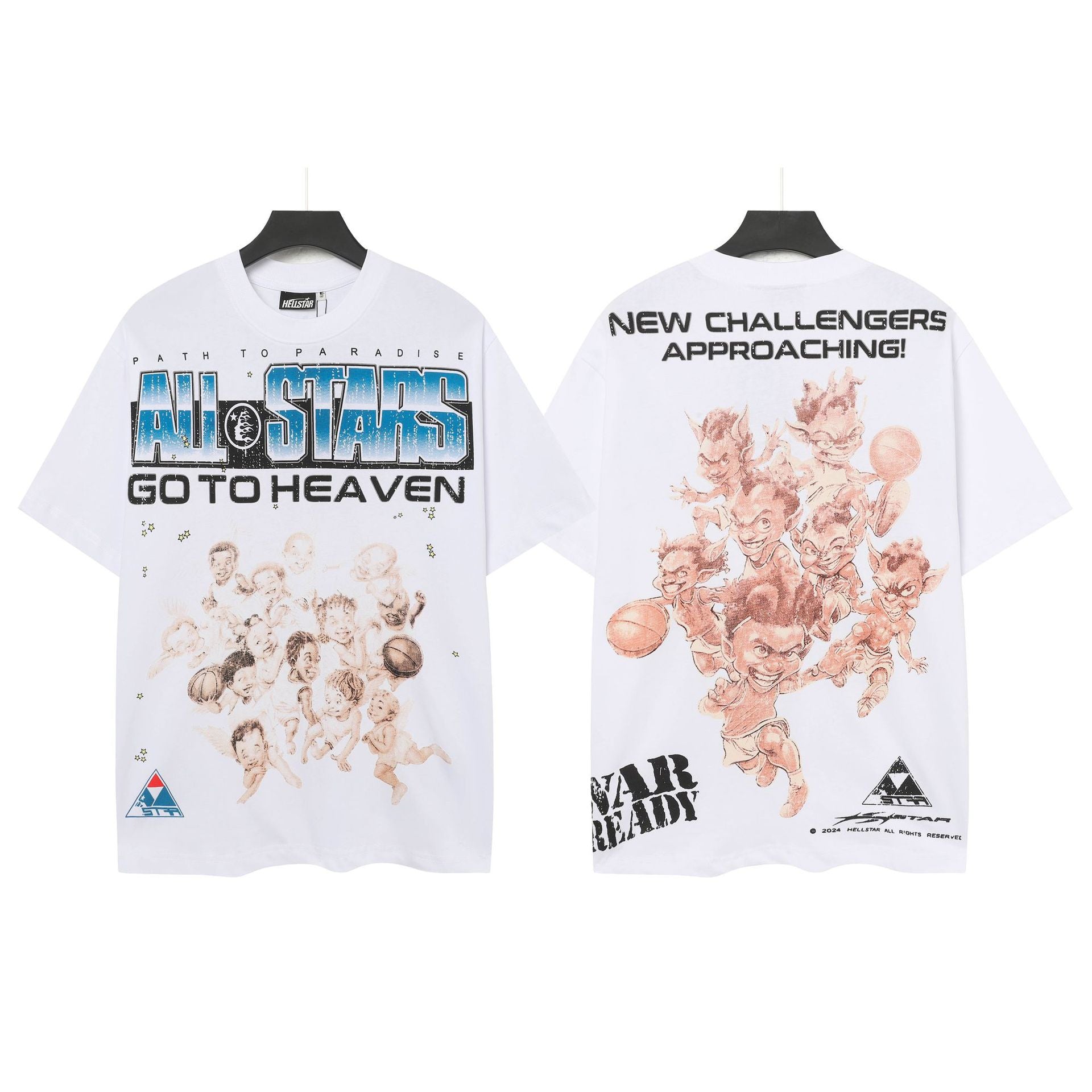 HELL Vintage Washed Graphic Tee – Oversized Unisex Short Sleeve T-Shirt
