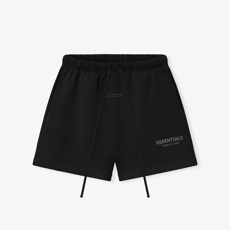 FOG Essentials Metallic Print Heavyweight Fleece Shorts – 2025SP Unisex American Streetwear