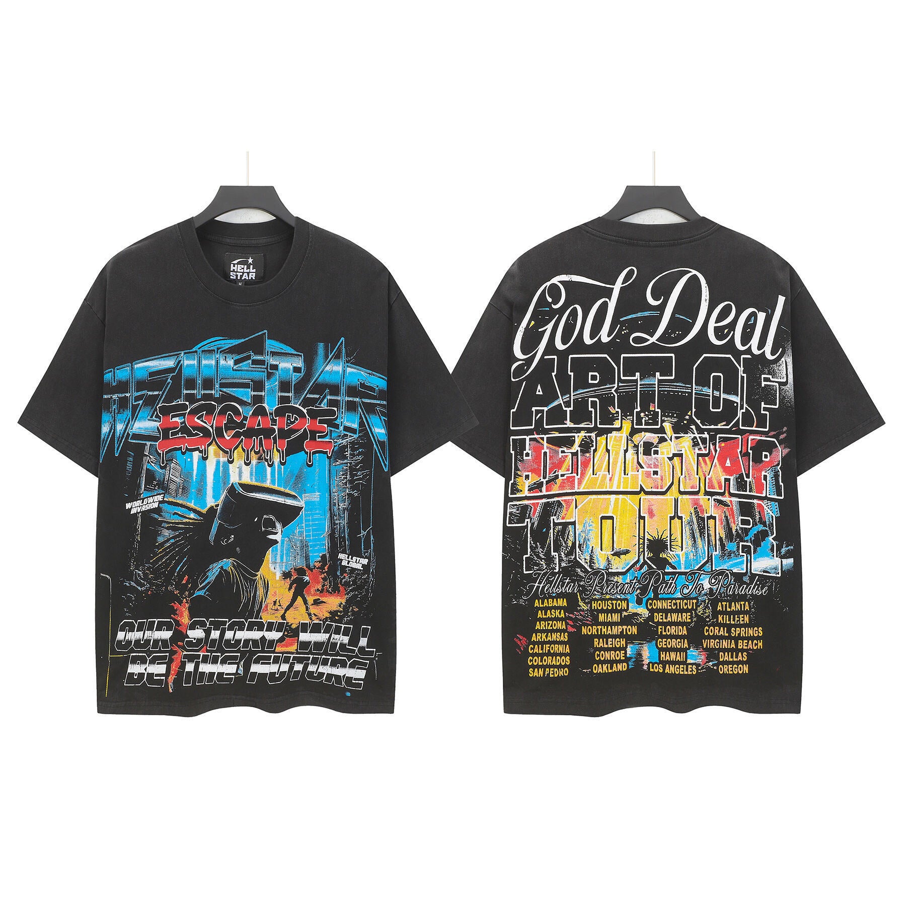 Hellstar Washed Oversized Short Sleeve Tee