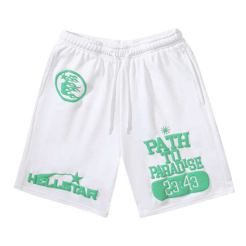 Hellstar Series Terry Fleece Drawstring Shorts – Unisex