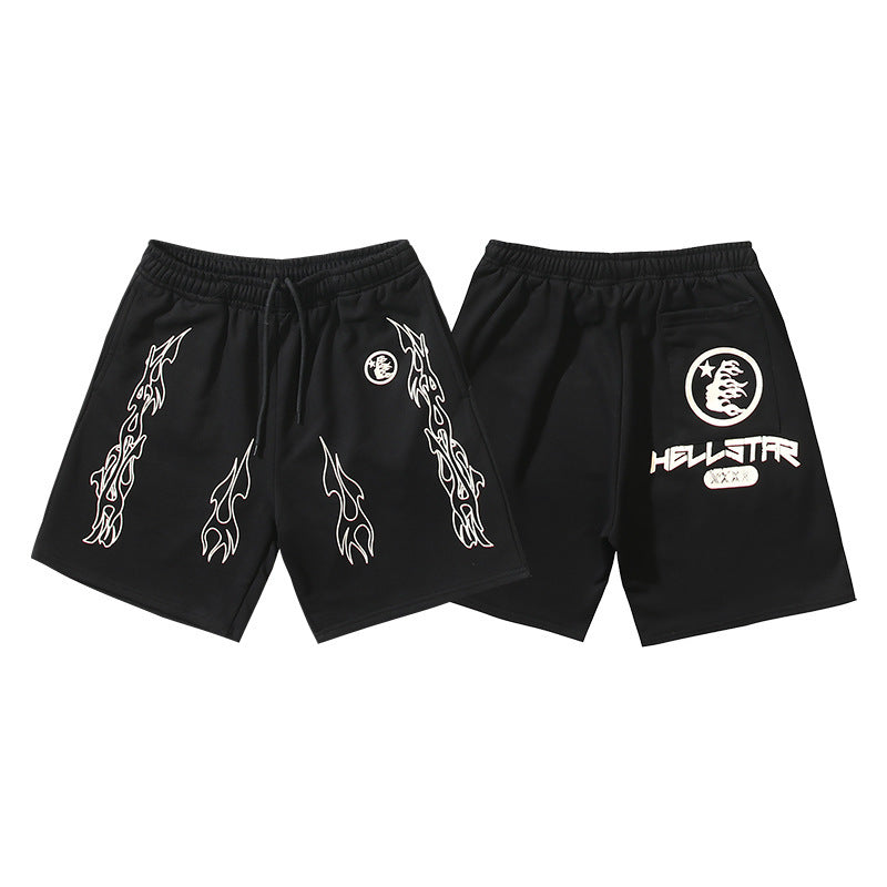 Hellstar Series Terry Fleece Drawstring Shorts – Unisex