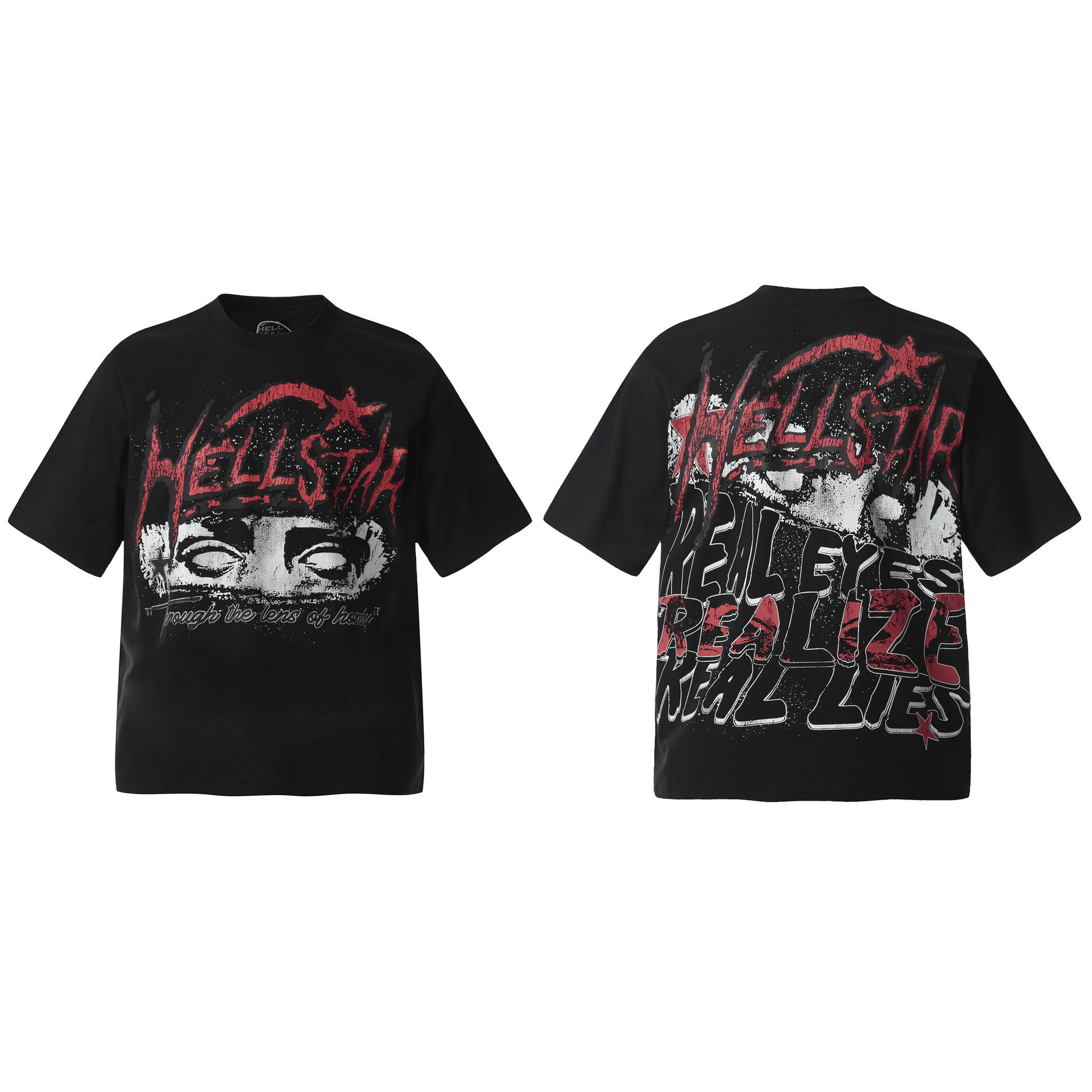 HELLSTAR Vintage Graphic Print Oversized Tee – Unisex Streetwear
