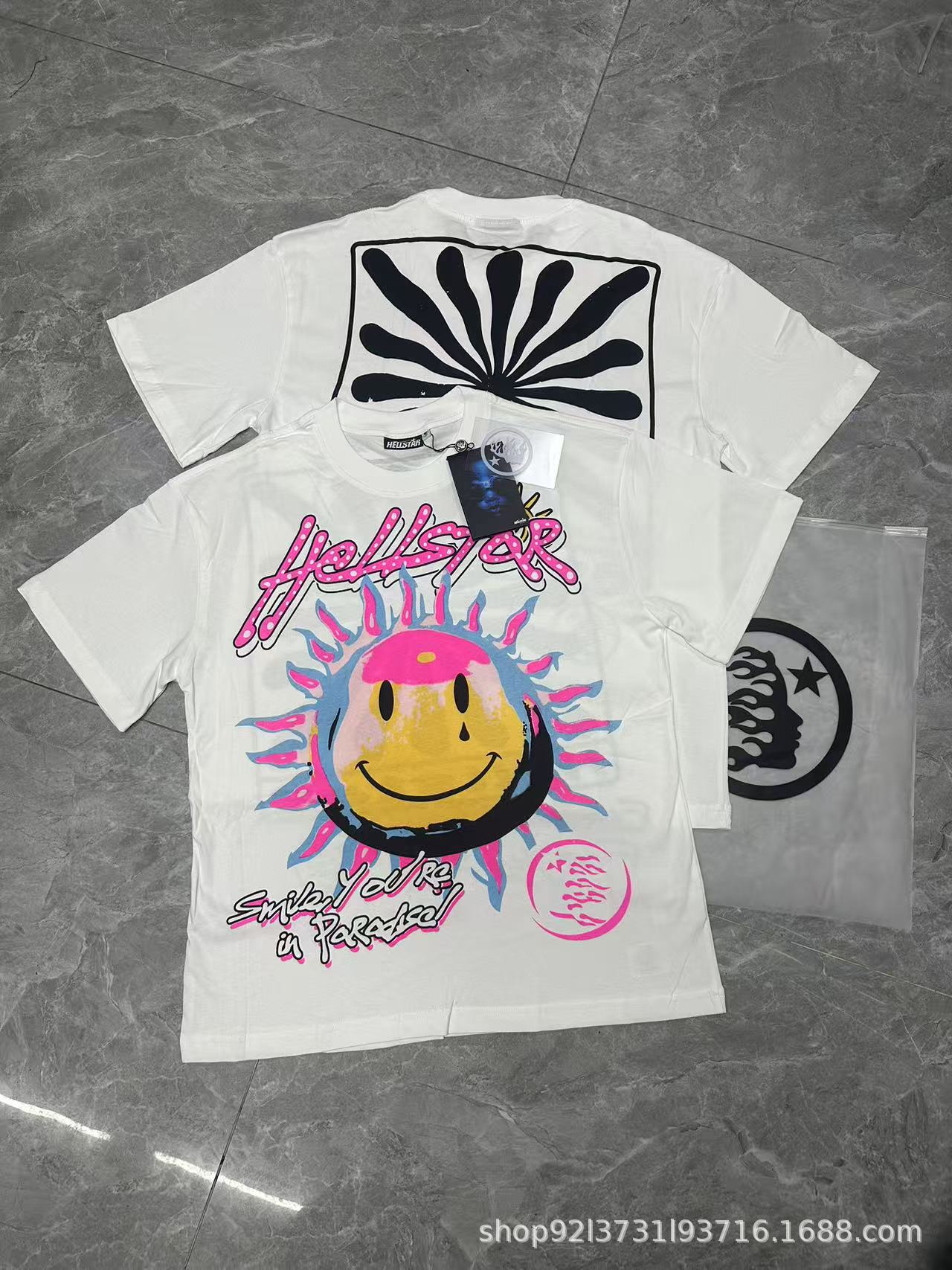 HELL Vintage Washed Graphic Tee – Oversized Unisex Short Sleeve T-Shirt