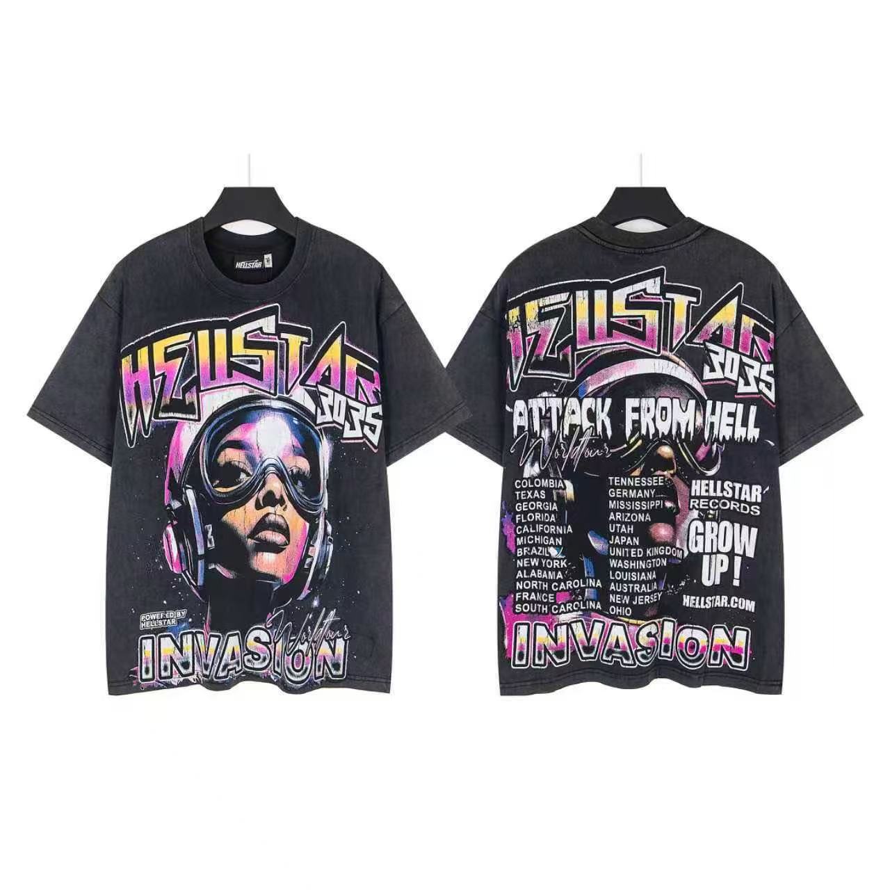 Hellstar Washed Oversized Short Sleeve Tee