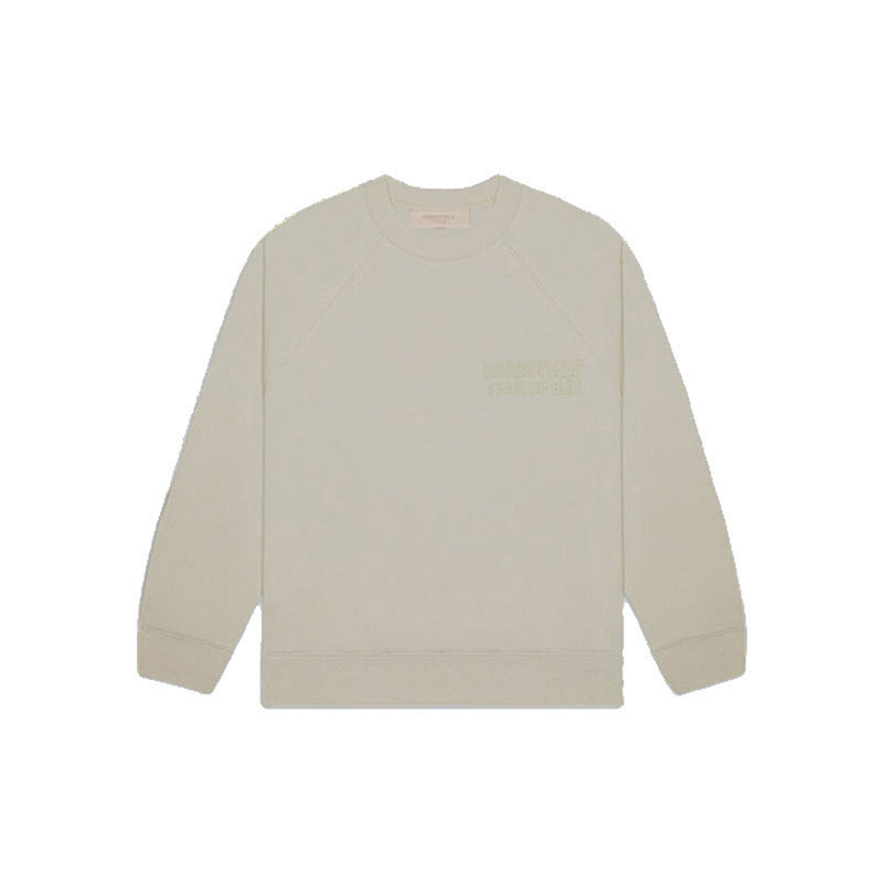 FOG Essentials Silicone Print Fleece Crewneck Sweatshirt – 23SS American Streetwear
