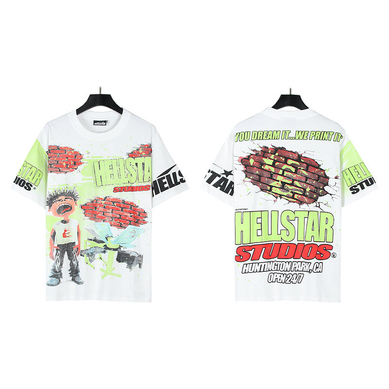 Hellstar Oversized Cotton Streetwear Tee – Unisex