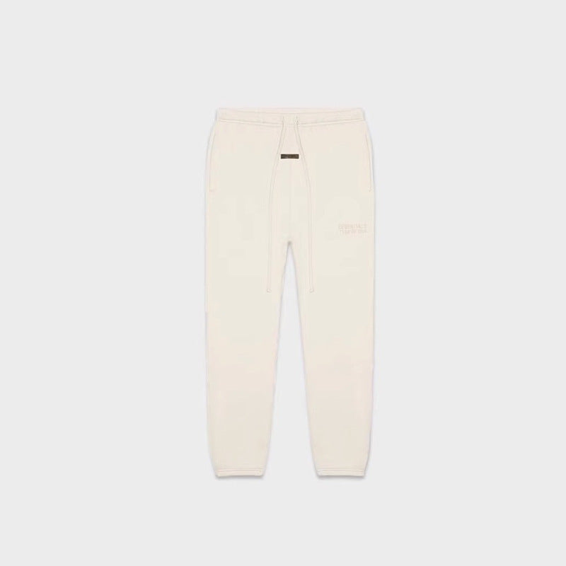 FOG Essentials Flocked Print Fleece Jogger Sweatpants – 2022FW Unisex American Streetwear