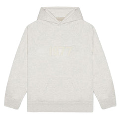 FOG Essentials 1977 Flocked Logo Fleece Pullover Hoodie – 2022SS Vintage American Streetwear