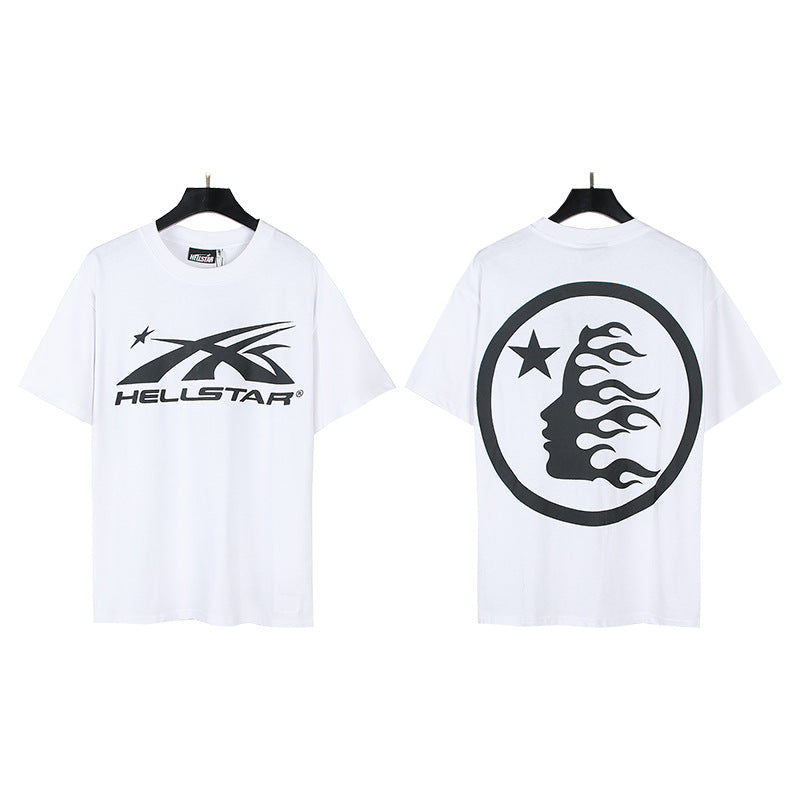 HELLSTAR 2025 SS Washed Vintage Graphic Tee — Unisex Oversized Streetwear