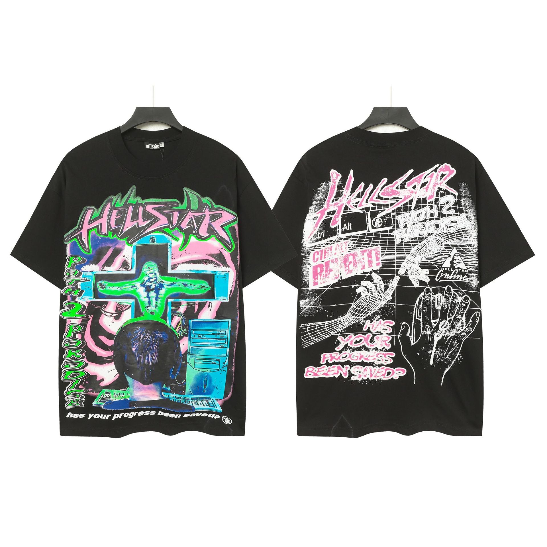 HELL Vintage Washed Graphic Tee – Oversized Unisex Short Sleeve T-Shirt