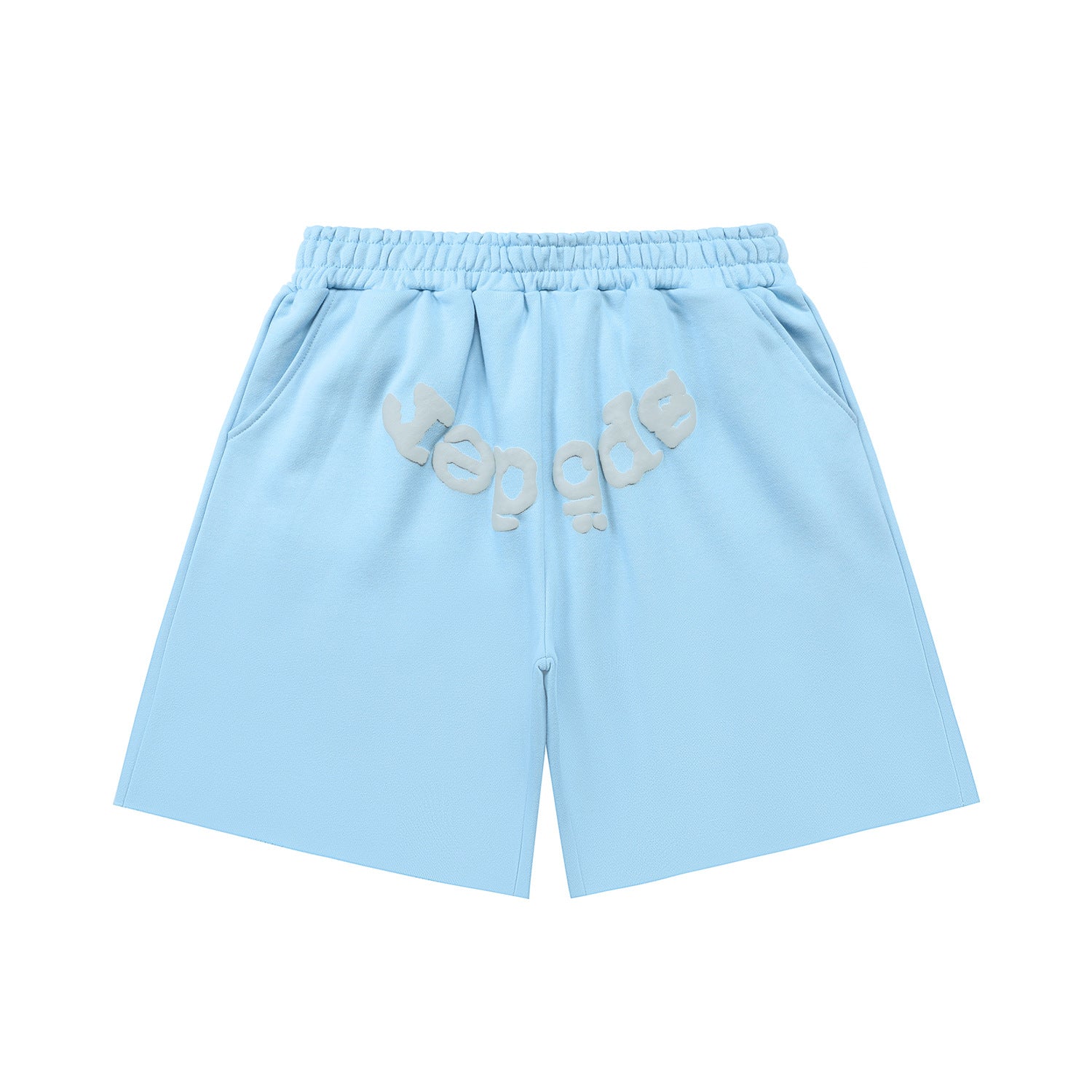Sp5der 555555 Spider Web Bubble Letter Shorts