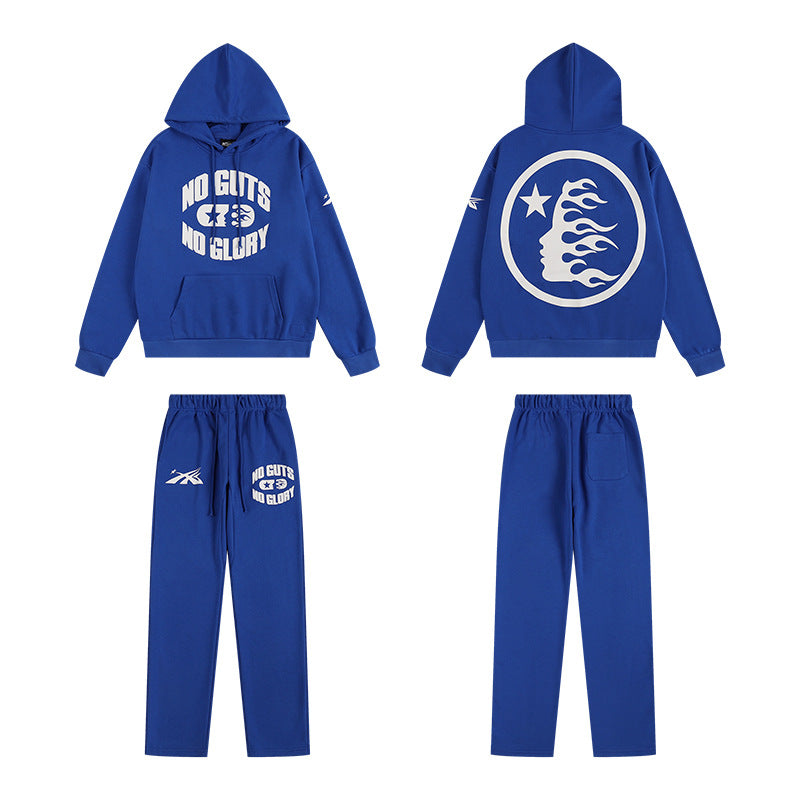 HELLSTAR 25SS American Streetwear Heavyweight Terry Graphic Hoodie & Sweatpants Set — Vol. 2