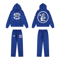 HELLSTAR 25SS American Streetwear Heavyweight Terry Graphic Hoodie & Sweatpants Set — Vol. 2