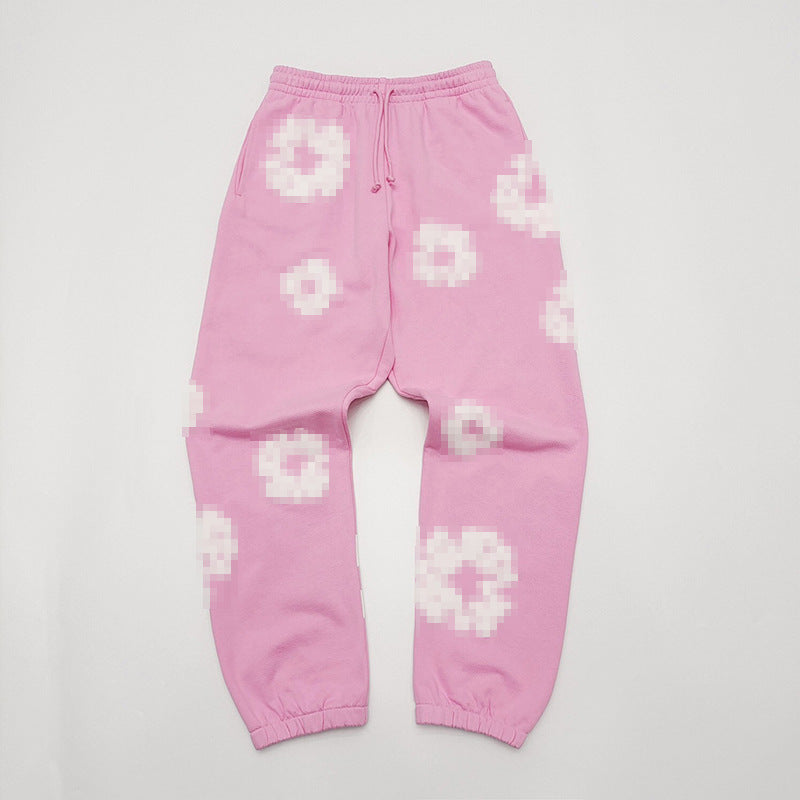3D Puff Print Pullover Hoodie & Sweatpants – Relaxed Unisex American Streetwear
