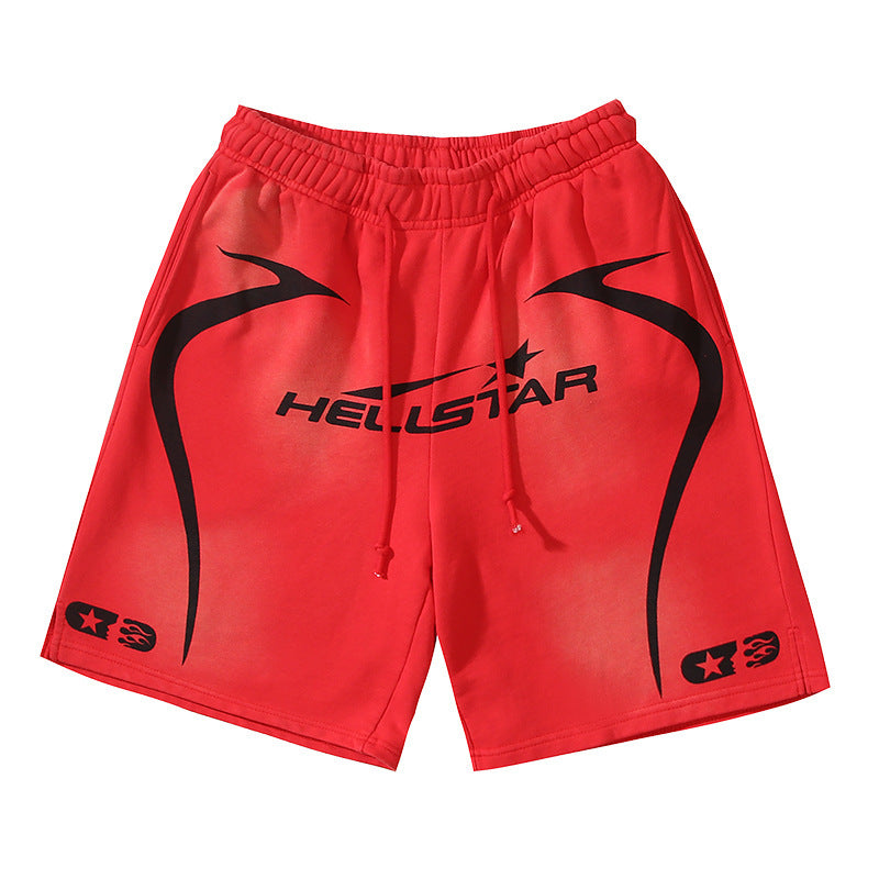 Hellstar Series Terry Fleece Drawstring Shorts – Unisex