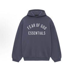FOG Essentials Letter Print Heavy Fleece Pullover Hoodie – 2024FW Unisex High Street
