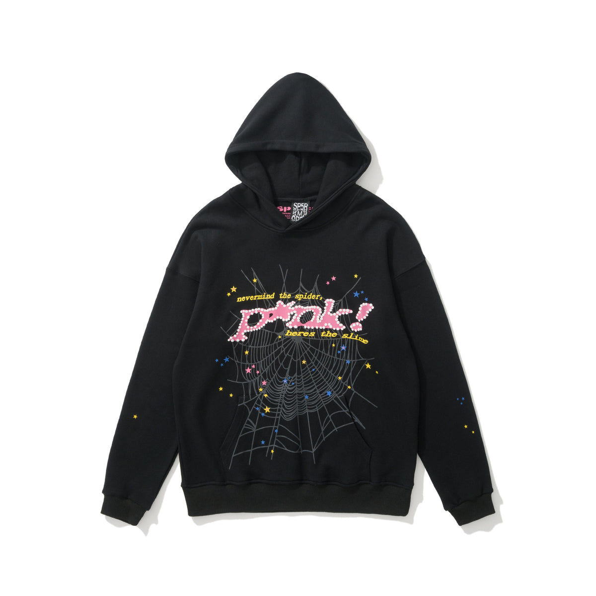 Sp5der 555555 Rhinestone Bubble Letter Spider Web Hoodie & Sweatpants