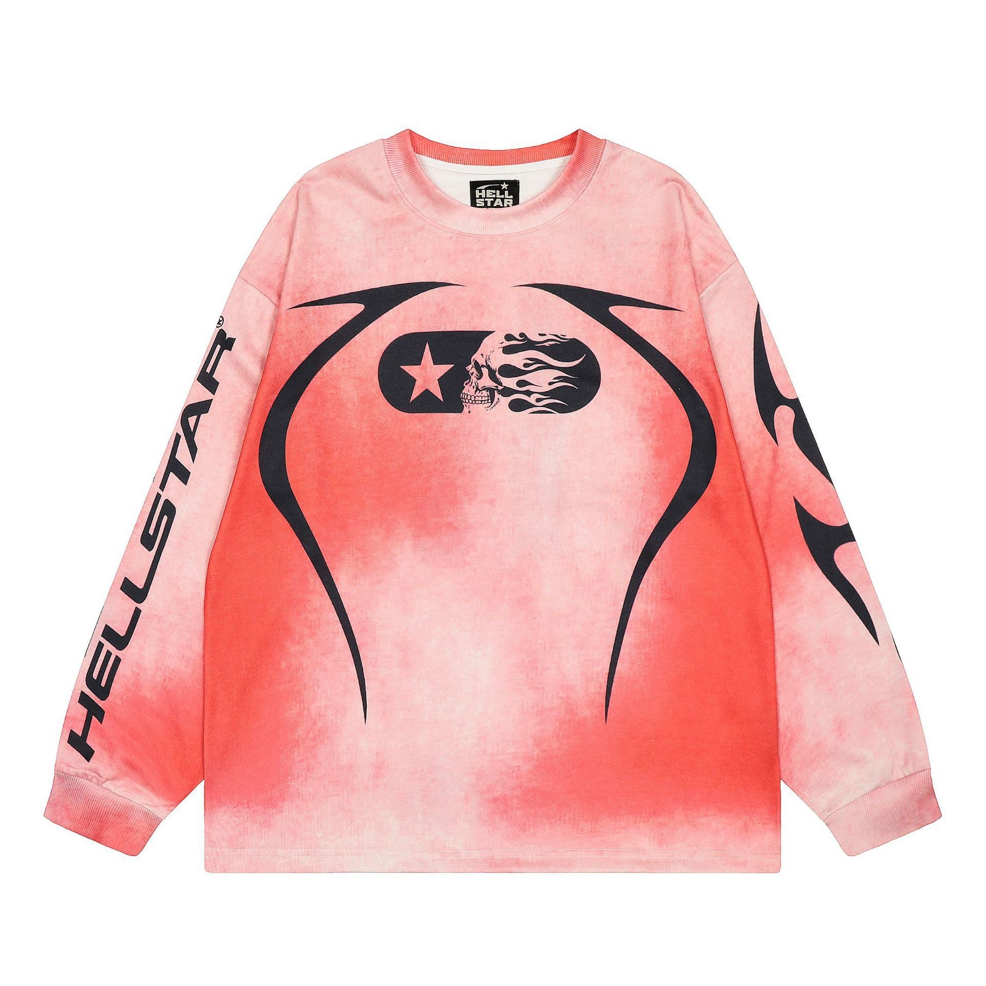 Hellstar Long Sleeve Graphic Sweatshirt – Fall/Winter Unisex American Streetwear