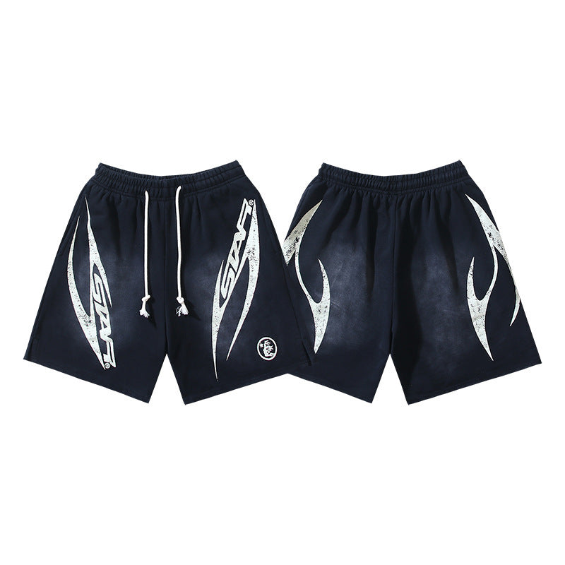 Hellstar Series Terry Fleece Drawstring Shorts – Unisex