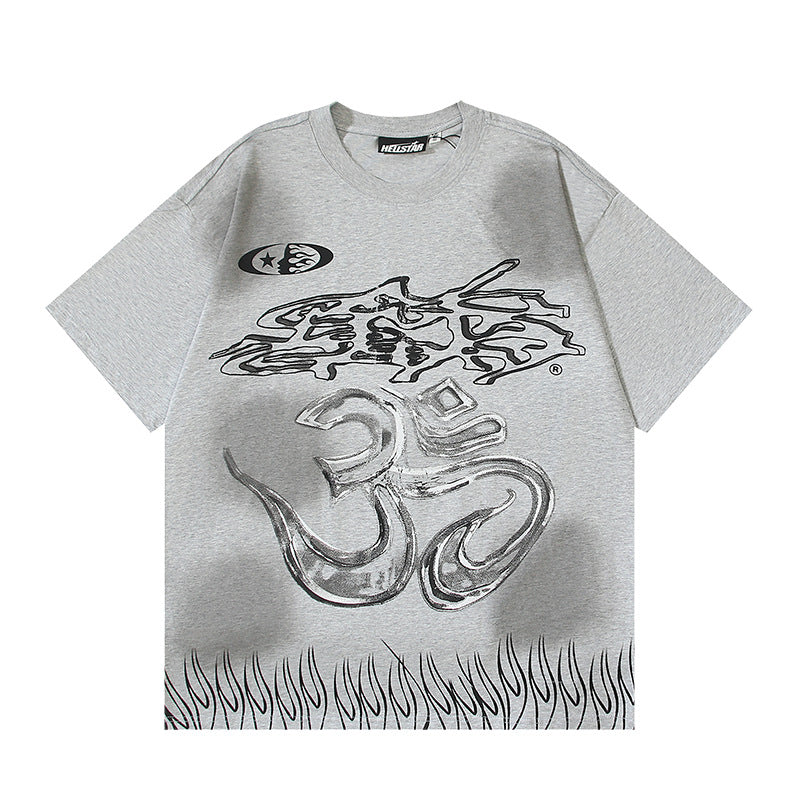 HELLSTAR Washed Vintage Graphic Tee — Unisex Oversized Streetwear