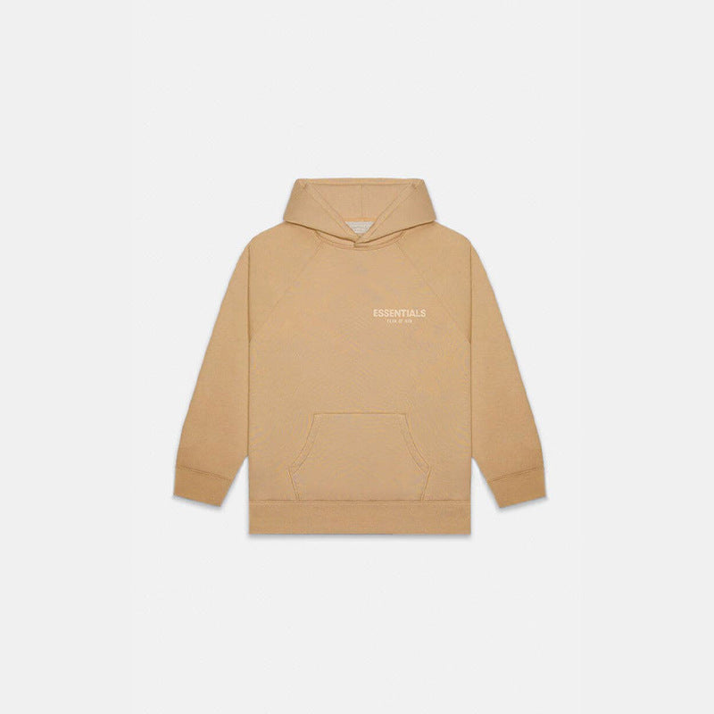 FOG Essentials Velvet Flocked Pullover Hoodie – 22SS American Streetwear