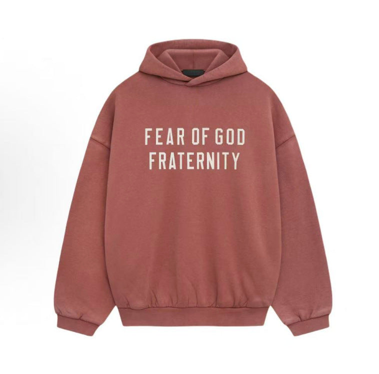 FOG Essentials Fleece Pullover Hoodie – 2024FW Unisex American Streetwear