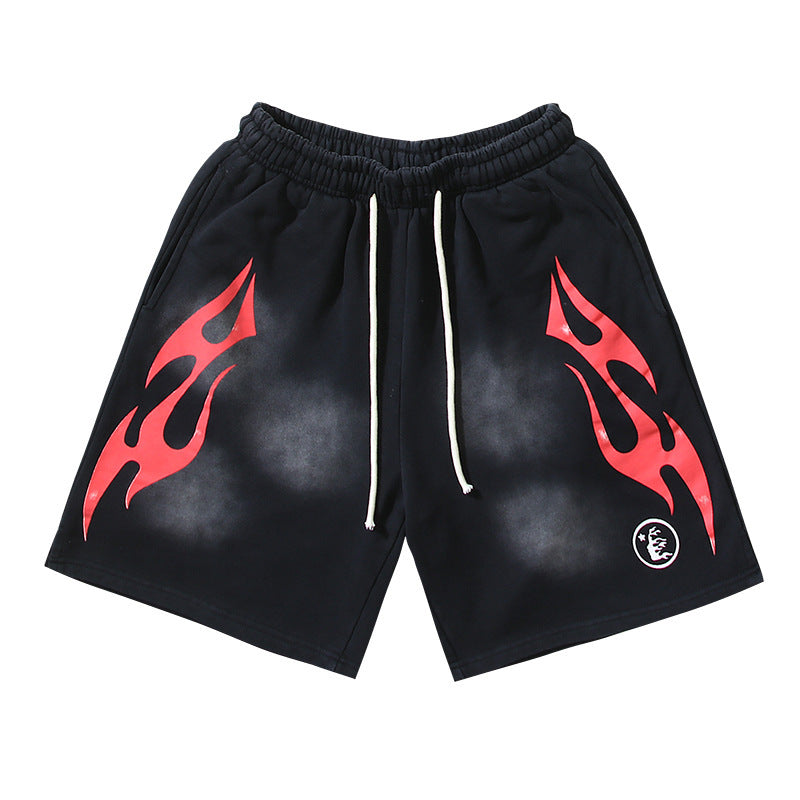 Hellstar Series Terry Fleece Drawstring Shorts – Unisex
