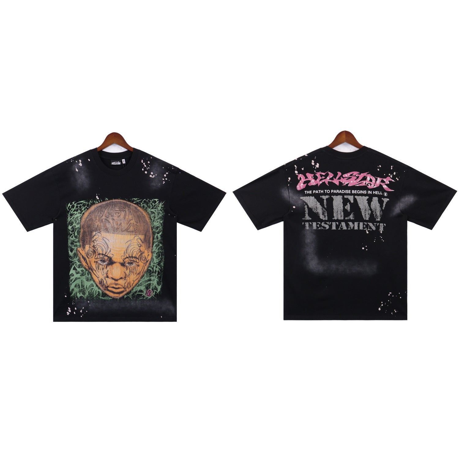 Hellstar Washed Graphic Oversized T-Shirt – Unisex Streetwear