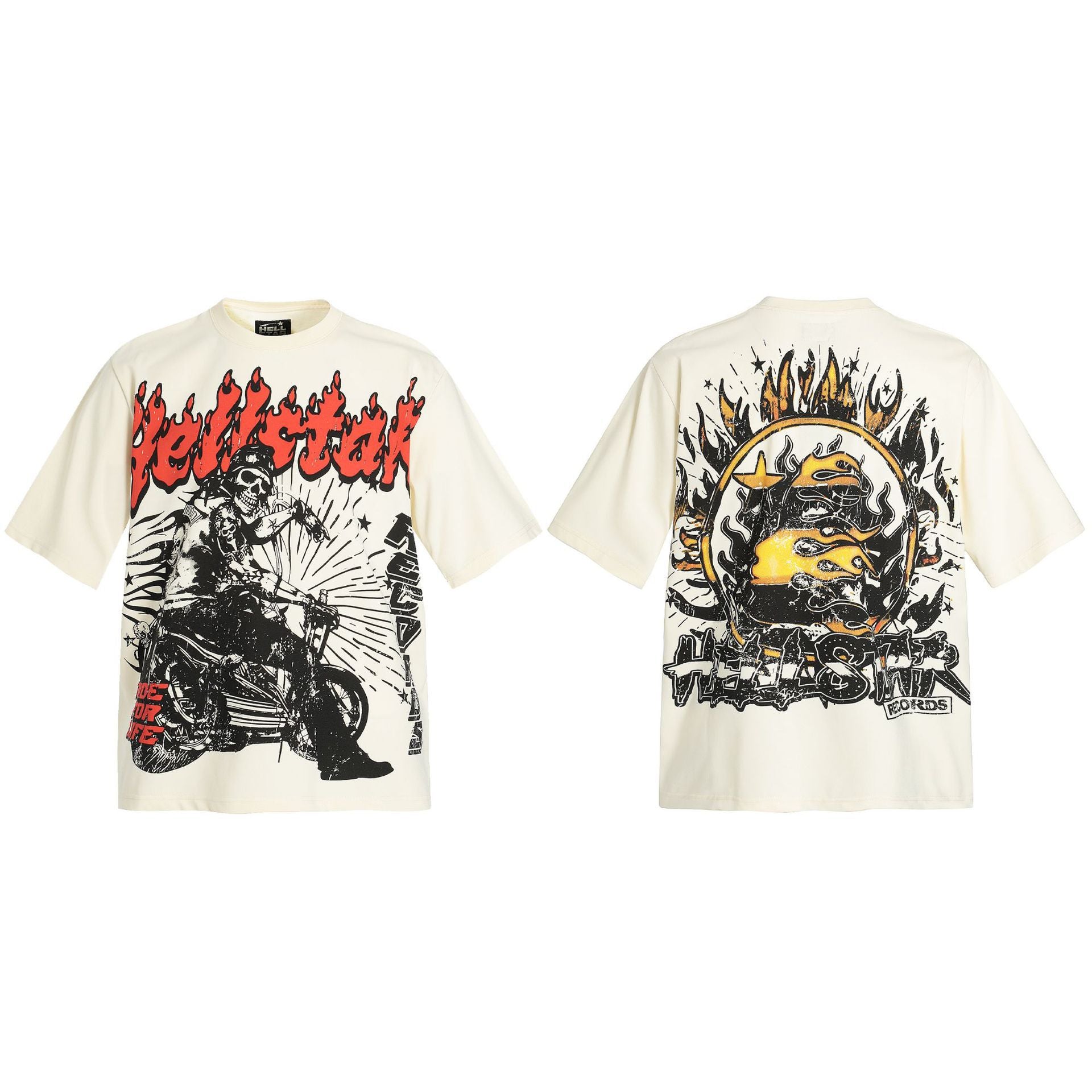 HELLSTAR Vintage Graphic Print Oversized Tee – Unisex Streetwear