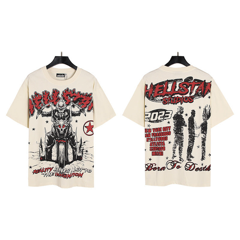 Hellstar Oversized Cotton Streetwear Tee – Unisex