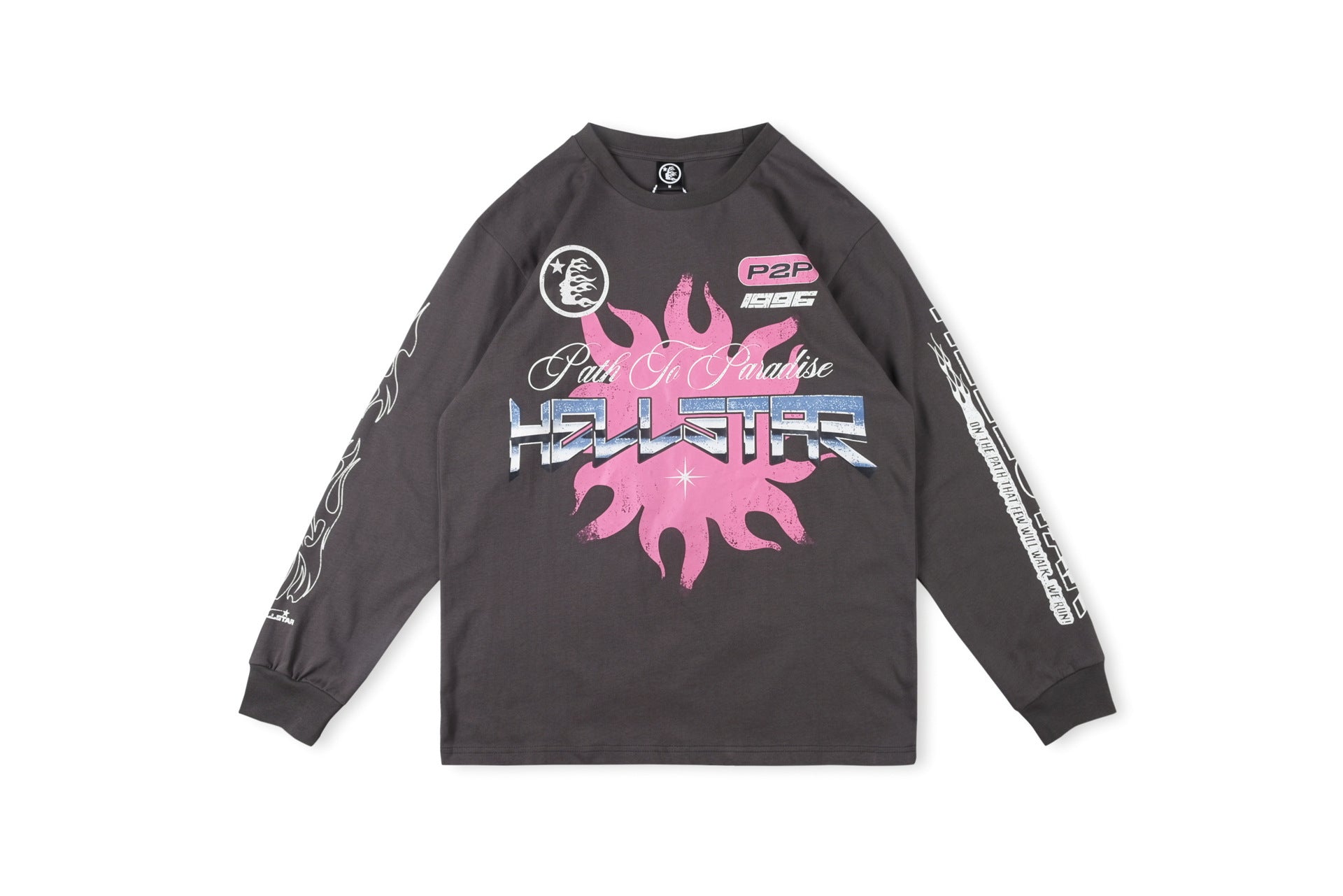 2025 Hellstar Streetwear Hip-Hop Long Sleeve Tee – Unisex