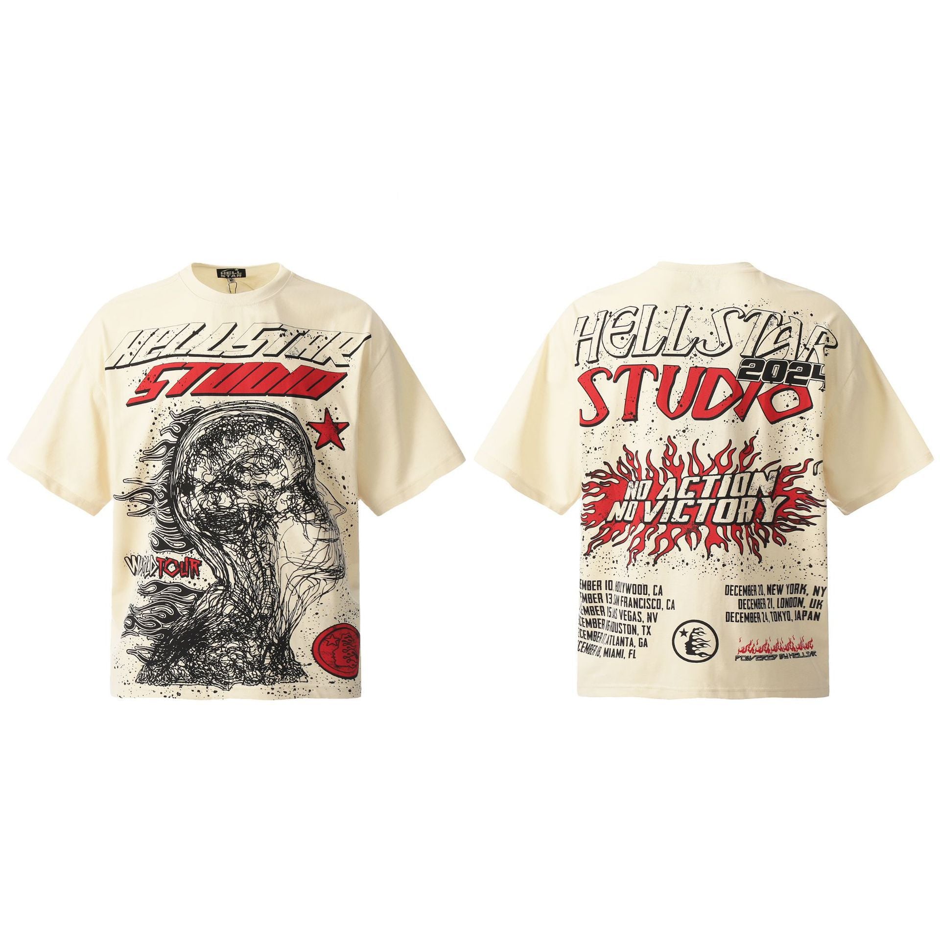HELLSTAR Vintage Graphic Print Oversized Tee – Unisex Streetwear
