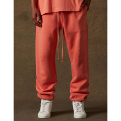 FOG Essentials Flocked Print Fleece Jogger Sweatpants – 2022FW Unisex American Streetwear