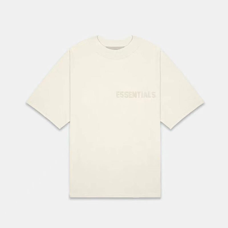 FOG Essentials Flocked Logo Crewneck T-Shirt – 2022FW Men's American Streetwear
