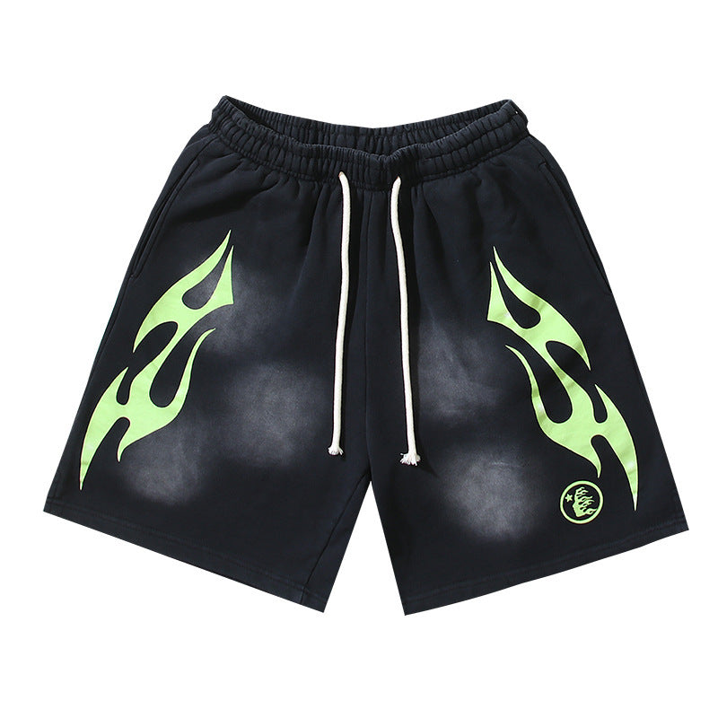 Hellstar Series Terry Fleece Drawstring Shorts – Unisex