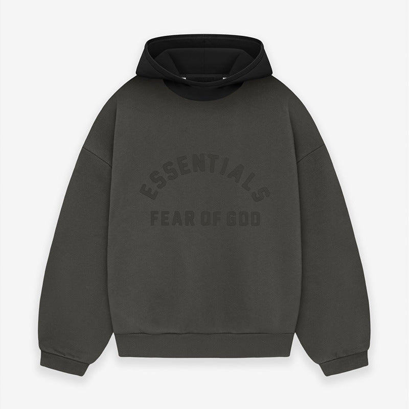 FOG Essentials Color Block Fleece Pullover Hoodie – 24SS American Streetwear