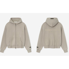 FOG Essentials Oversized Drop Shoulder Zip-Up Hoodie – Spring 2025 American Streetwear