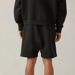 Essentials Flocked Print Fleece Shorts – 2022SS Unisex American Streetwear