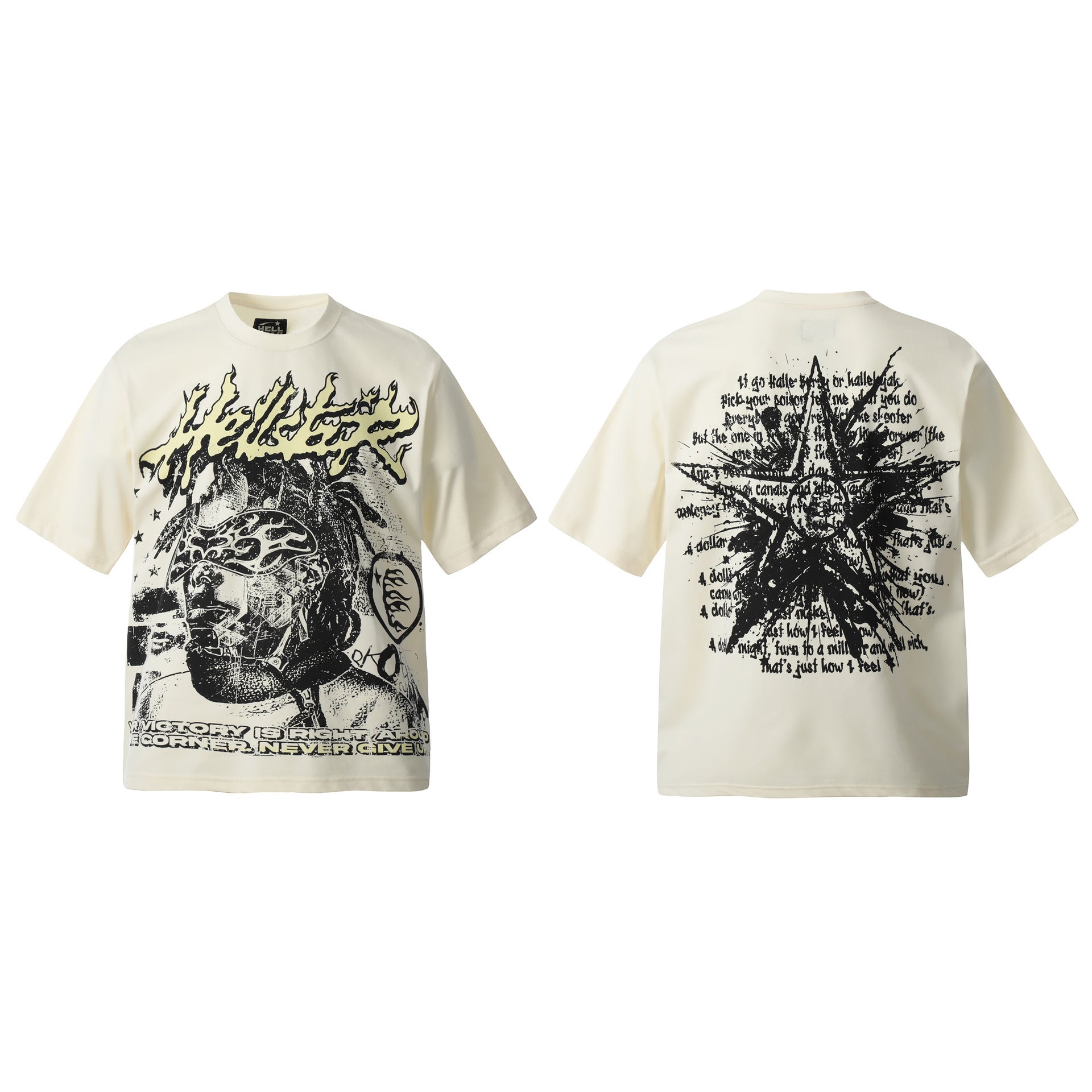 HELLSTAR Vintage Graphic Print Oversized Tee – Unisex Streetwear
