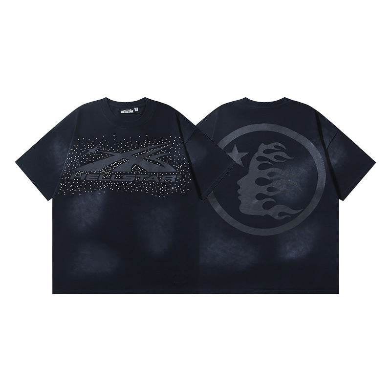 Hellstar Washed Graphic Oversized Tee – Unisex